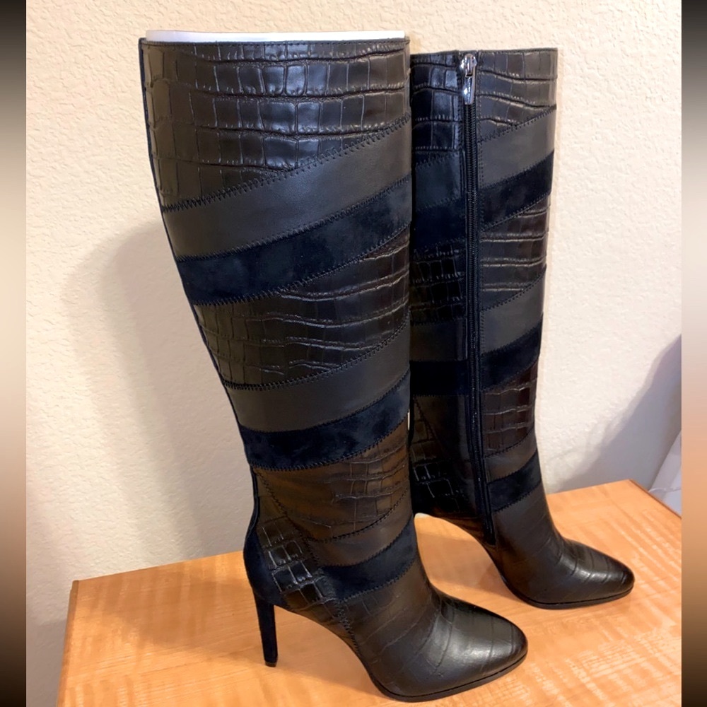 Vince Camuto Saraalan Black Knee-High Boots 8.5 New never worn